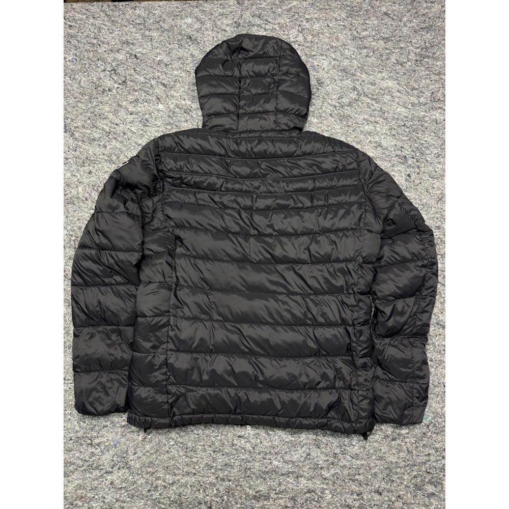 Calvin Klein Mens Puffer Jacket Black Hooded Water Resistant CMC51888 Medium - Picture 11 of 12